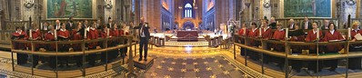 The Embassy Singers in Liverpool Cathedral, 2019