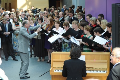 The Embassy Singers at the British Embassy, celebrating the Royal Wedding, 29 April 2011